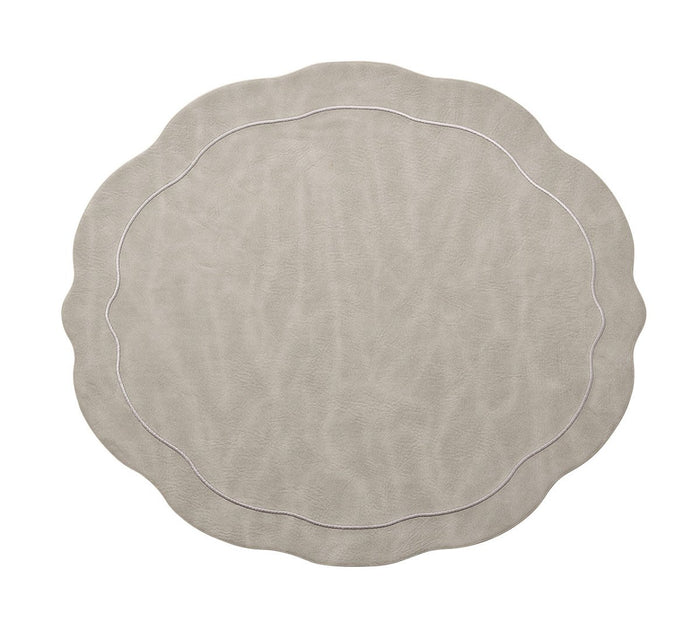Tailored Placemats in Neutral Tones, Set of 4, Gray